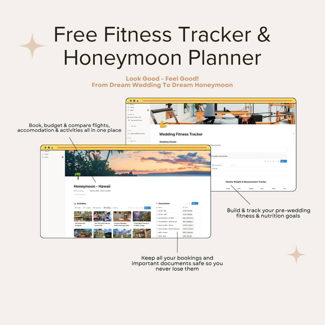 All-In-One Wedding Planner (Notion + Canva Templates)