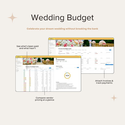 All-In-One Wedding Planner (Notion + Canva Templates)